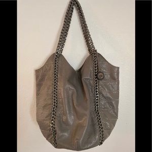 Leather tote